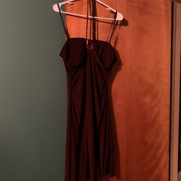 Super cute brown silky dress - Picture 1 of 1